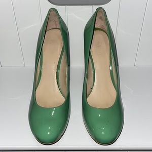 Nine West Platform Patent Pastel Green Heel